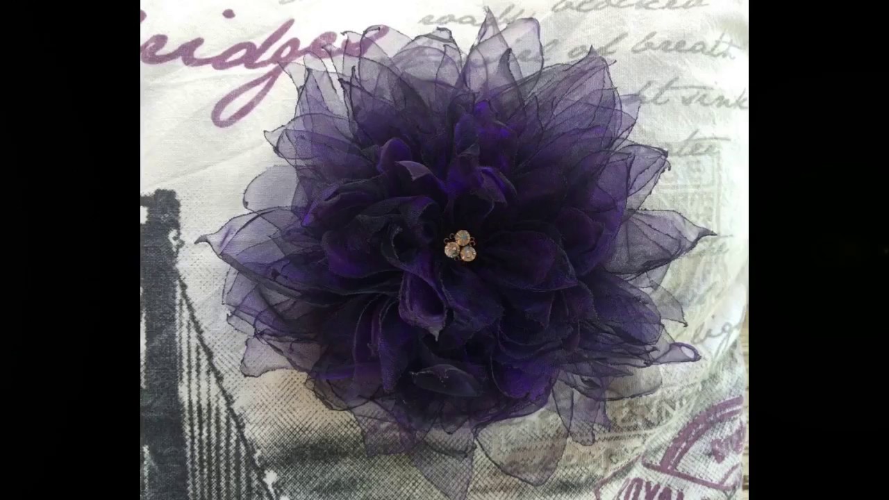 How to make an Organza Flower (step by step)