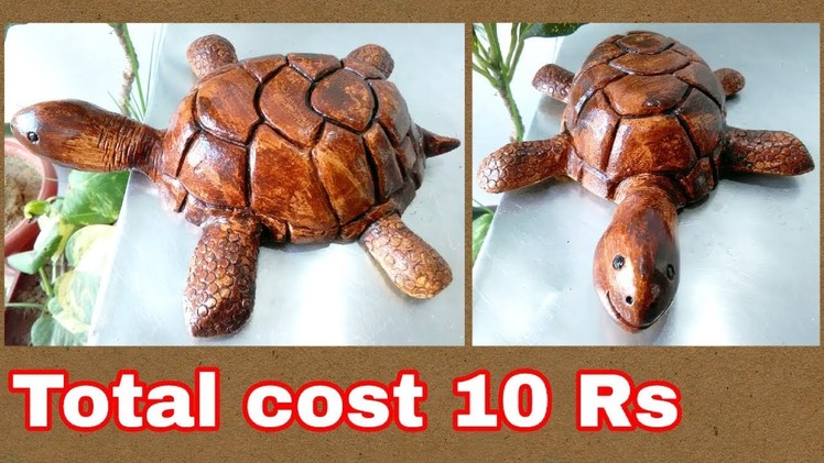 How to make turtle at home using plaster