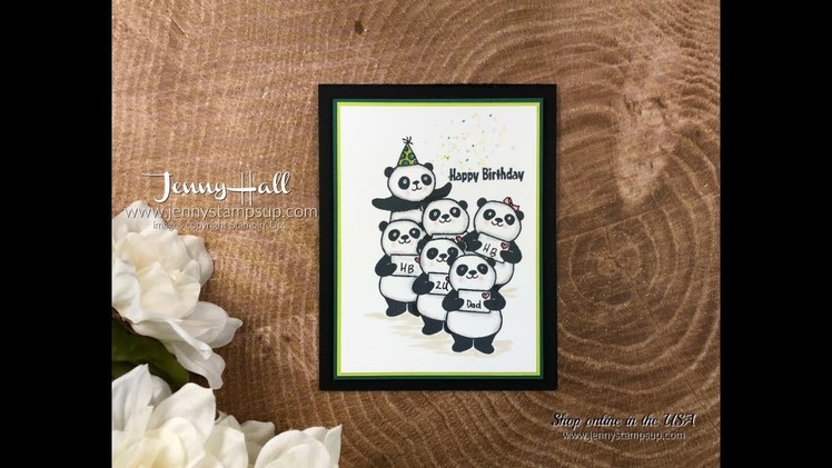 How to mask an image using Stampin Up products with Jenny Hall