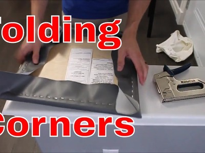 How to Recover a Chair Seat -- Easy to Fold Corners
