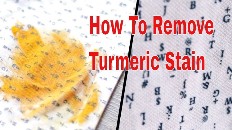 How To Remove Turmeric Stains From Clothes.Haldi ke daag kaise nikale?