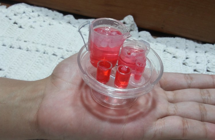 Jar, glass and miniature cup - Jarra, copo e Taça Miniatura. DOLLHOUSE