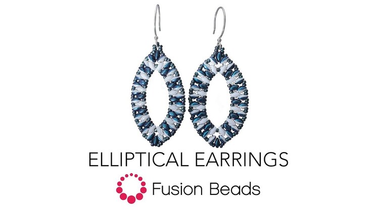 Learn how to create the Elliptical Earrings by Fusion Beads