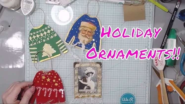 Live Stream Recording - Fun with Ornaments Challenge and a Glass of Wine?