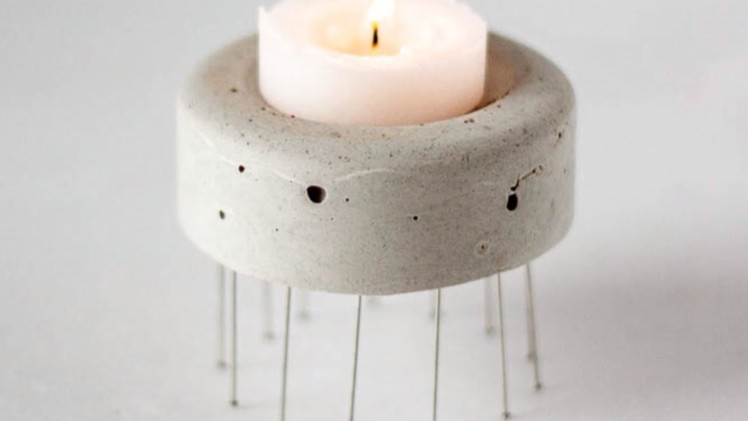 Make a Simple Cement Tealight Candle Holder - Home - Guidecentral