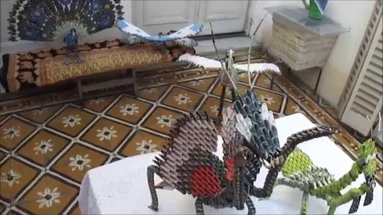 Mantis Religiosa - Origami 3D