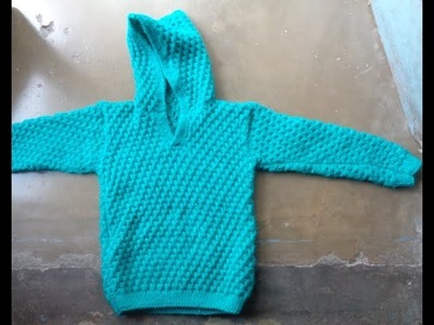 Measurement of baby sweater with hoodie