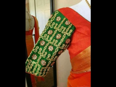 Muggu | Rangoli design embroidered blouses latest collection