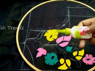 Multi Color Painting designer blouse easy making | Fabric painting techniques
