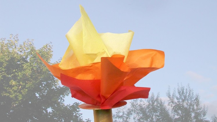 Olympic Torch made from a cardboard tube