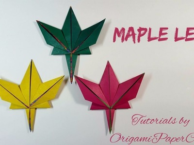 Origami Maple Leaf ( Lá Phong )???? Tutorials by OrigamiPaperCraft