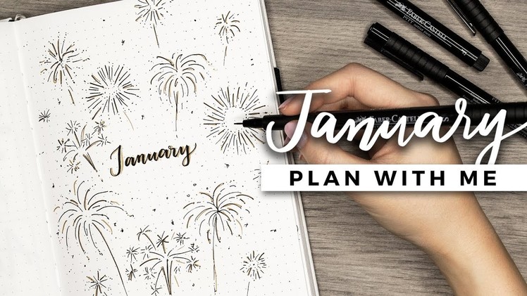 PLAN WITH ME | January 2018 Bullet Journal Setup