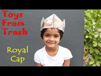 Royal Cap | English | By folding squares in newspaper
