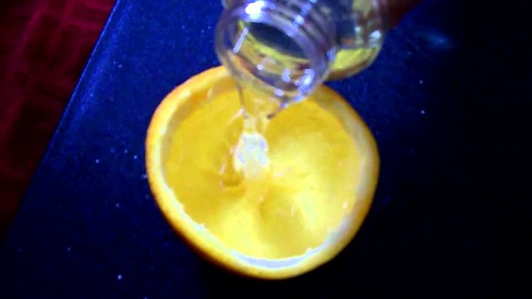 Simple and Easy Way.  To Create a Homemade Candle Out of an Orange