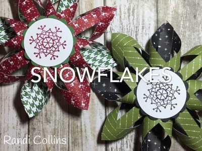Snowflake Ornaments w.Stampin Up! DSP