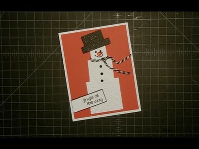 Square Snowman Card Collab