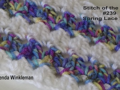 Stitch of the Week #239 Spring Lace Stitch Pattern