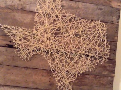 Texas String Art on pallet wood