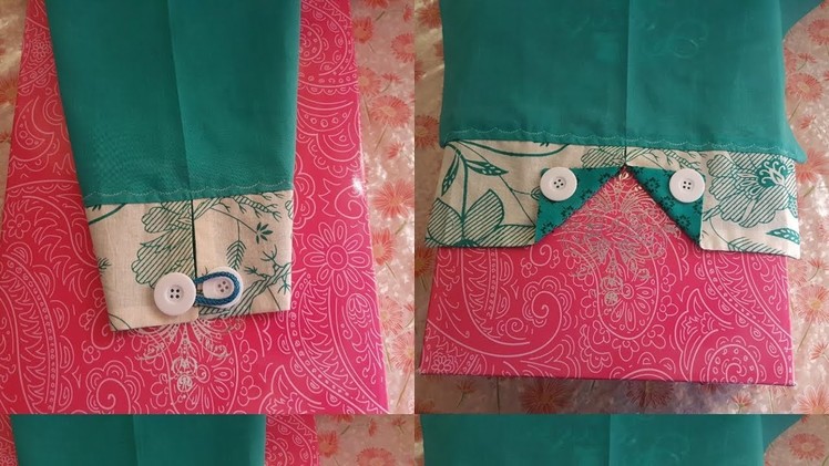 Two different types of sleeves design cutting and stitching
