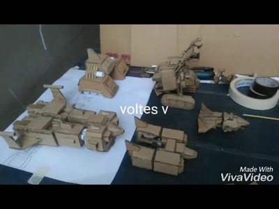 Voltes V cardboard made by dworx
