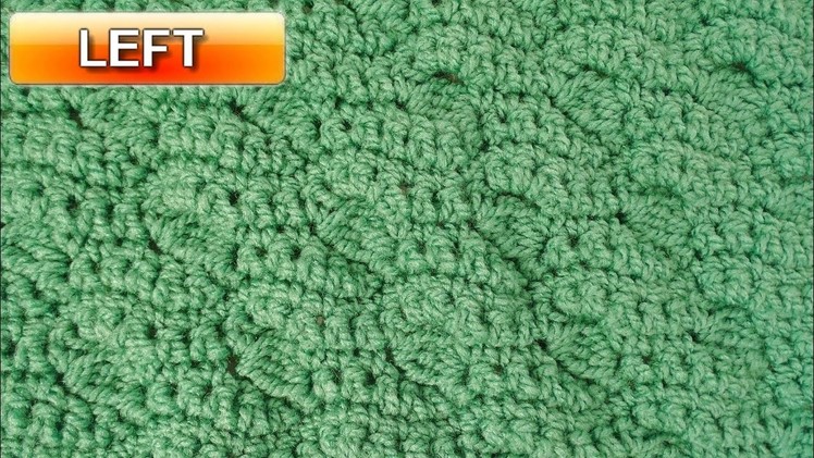 Warm Waves Crochet Stitch - Left Handed Crochet Stitch Tutorial