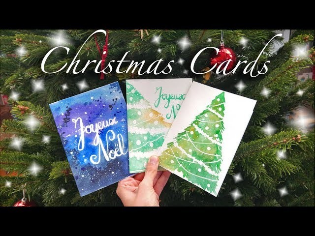 Watercolor Christmas Cards Speed Painting