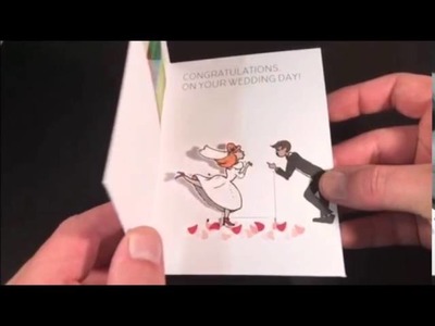 Wedding Greeting Card - Mechanical slide card