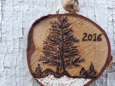 Wood Burned Ornament: Wood Burning Timelapse