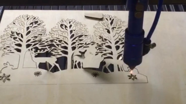 3D Laser Cut DIY Craft Wooden Christmas Tree decoration
