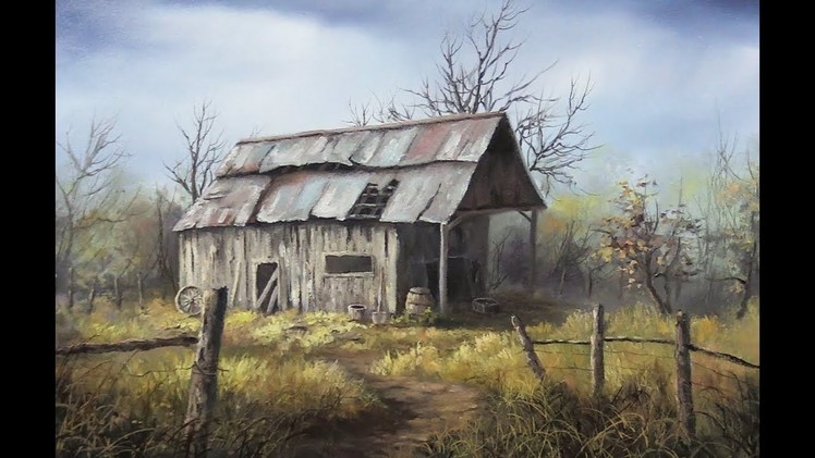 A Misty Barn | Paint with Kevin ®