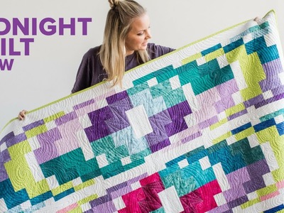 Angela's Modern Bargello Quilt + GIVEAWAY | Midnight Quilt Show with Angela Walters