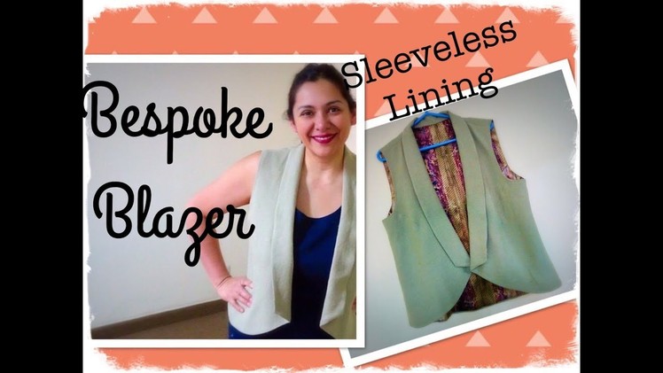 Bespoke Blazer (Sew to Grow): The best Shawl collar ever! Facings and lining. .