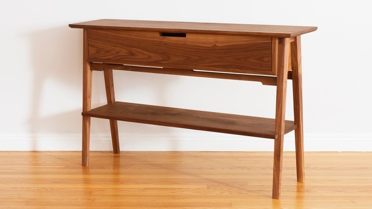 Build A Mid Century Modern Hall Table