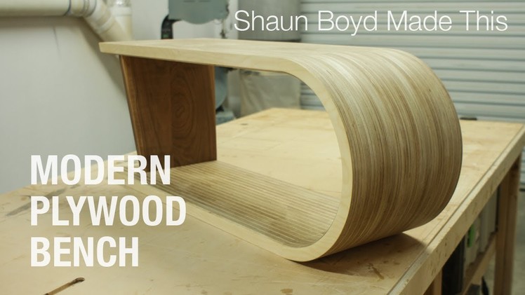 Building a MODERN Plywood Bench - Shaun Boyd Made This