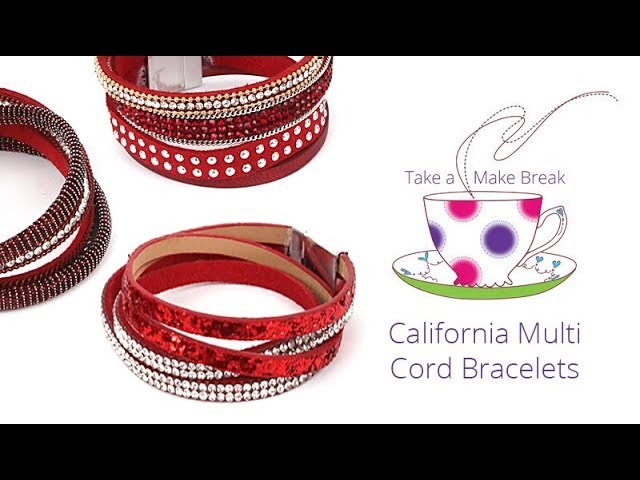 California Multi Cord Bracelets | Take a Make Break with Beads Direct