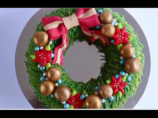 christmas easy and pretty with a christmas wreath cake christmas easy and pretty with a christmas wreath cake