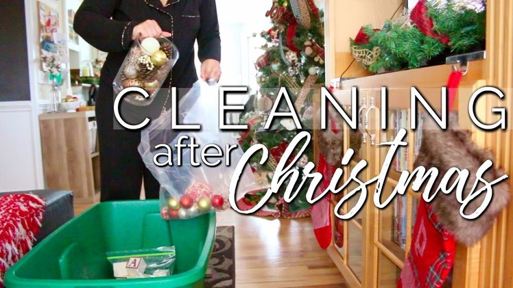 CLEAN WITH ME 2018 | CLEANING AFTER THE HOLIDAYS | UNDECORATE WITH ME! |  Page Danielle