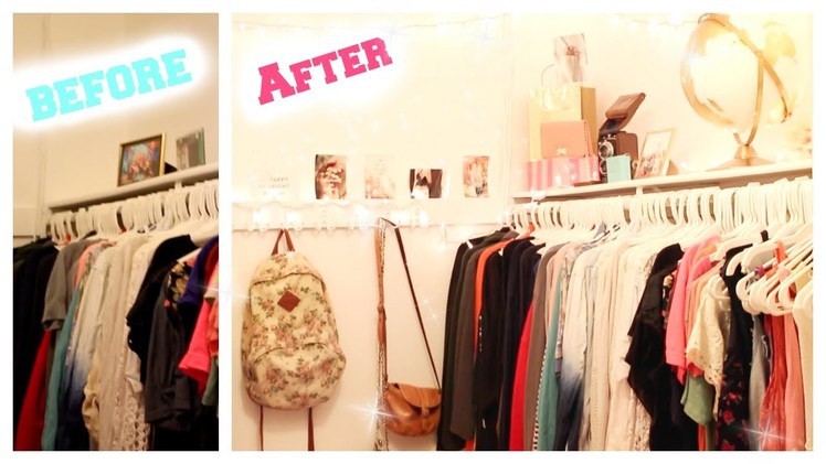 CLOSET TRANSFORMATION! ♡ ⎸ Affordable Make Over Ep. 1 ⎸Tips and Tricks ⎸Tumblr Inspired!