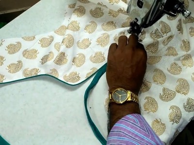 Collar Neck and Thread Piping in Telugu
