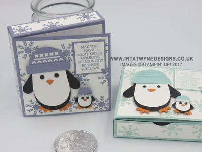 Crafty Christmas Countdown #21 - Smitten Penguin Gift Box and Card