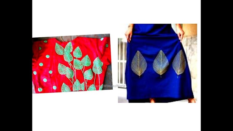 Crop Top and Skirt designing easy making at home using embroidery cone like Aari. Maggam work