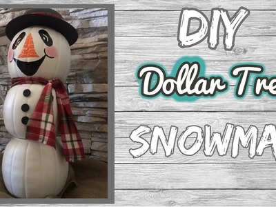 DIY Dollar Tree Snowman | Winter Decor