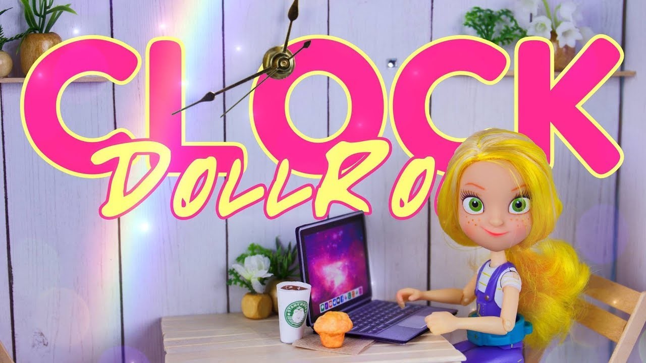 DIY - How to Make: WORKING Clock DollRoom | GoldieBlox & My Froggy Stuff s. 6.7