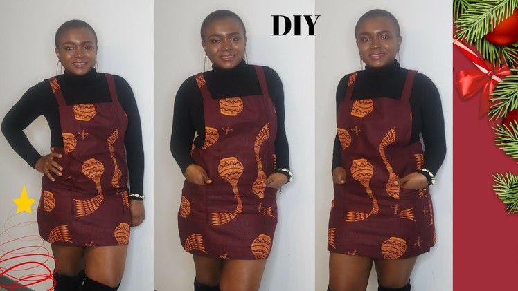 DIY PINAFORE DRESS- easy & beginner friendly