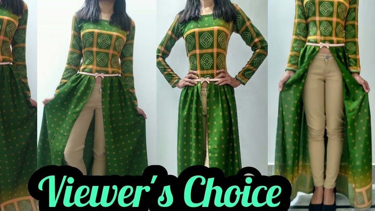 old saree to kurti