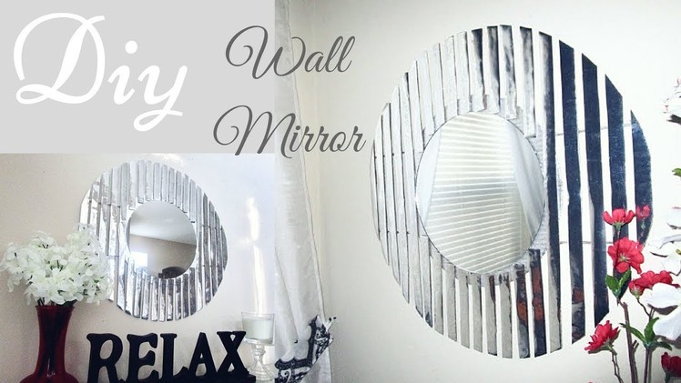 Diy Round Silver Wall Mirror Decor That is Easy, Quick and Inexpensive!
