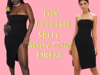 DIY Stapless Dress with Extreme Split (My NYE Dress)