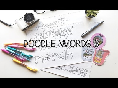 Doodle Words : Months of the Year (How to turn words into Doodles ) | Doodle with Me