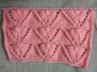 Easy Single Color Knitting Pattern No.104|Hindi