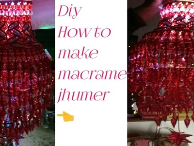 Easy tutorial#New design of Macrame Jhumer# full making video